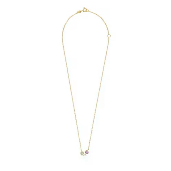 TOUS Glory necklace in silver vermeil with amazonite and amethyst. - Picture 7 of 8